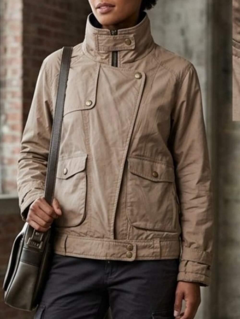 Five Fifty Five Tan Puffer-like Snow Jacket